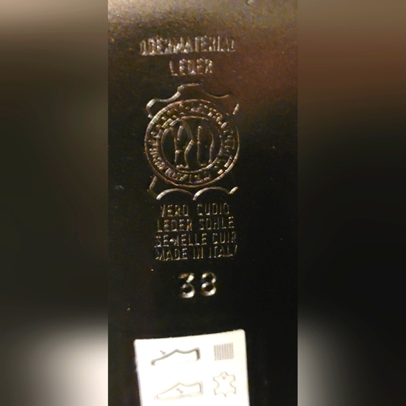 David Aaron Vintage Like New Collection Blk Square Toe Velcro Ankle Strap Pump - Picture 4 of 6